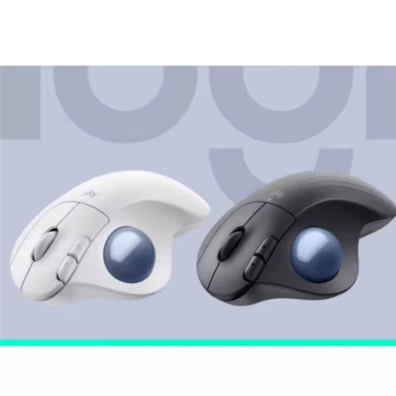 Logitech Ergo M575S Professional CAD Drawing Mouse Wireless for Bluetooth Trackball Ergonomic Design for Office Business USB