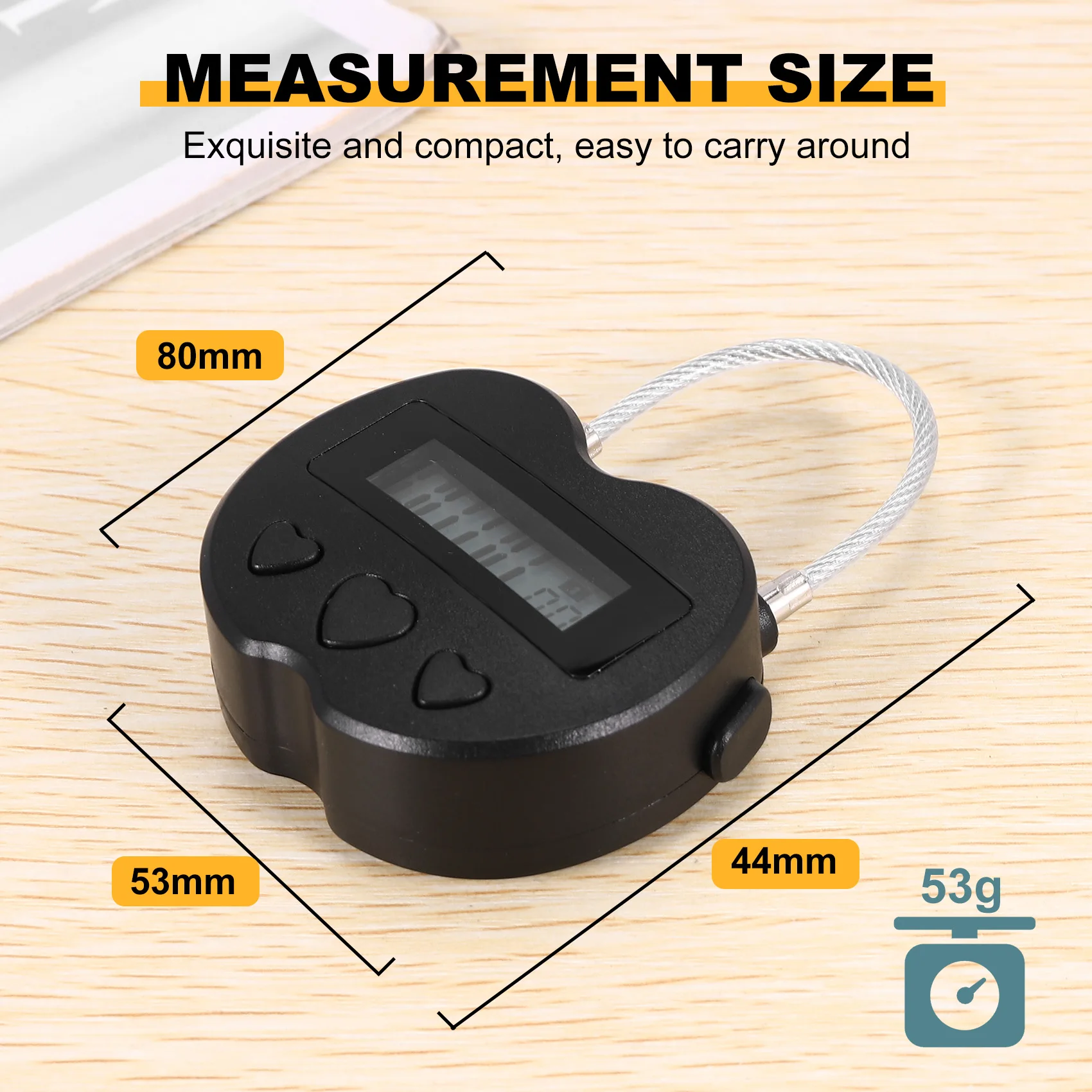 

AA76-Smart Time Lock LCD Display Time Lock Multifunction Travel Electronic Timer, Waterproof USB Rechargeable Temporary Timer Pa