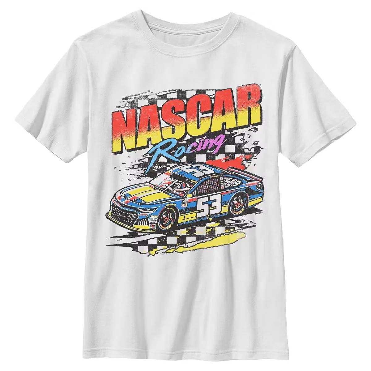 NASCAR Retro Racing Car Number 53 Graphic T-Shirt Cotton Men Women Streetwear Tee