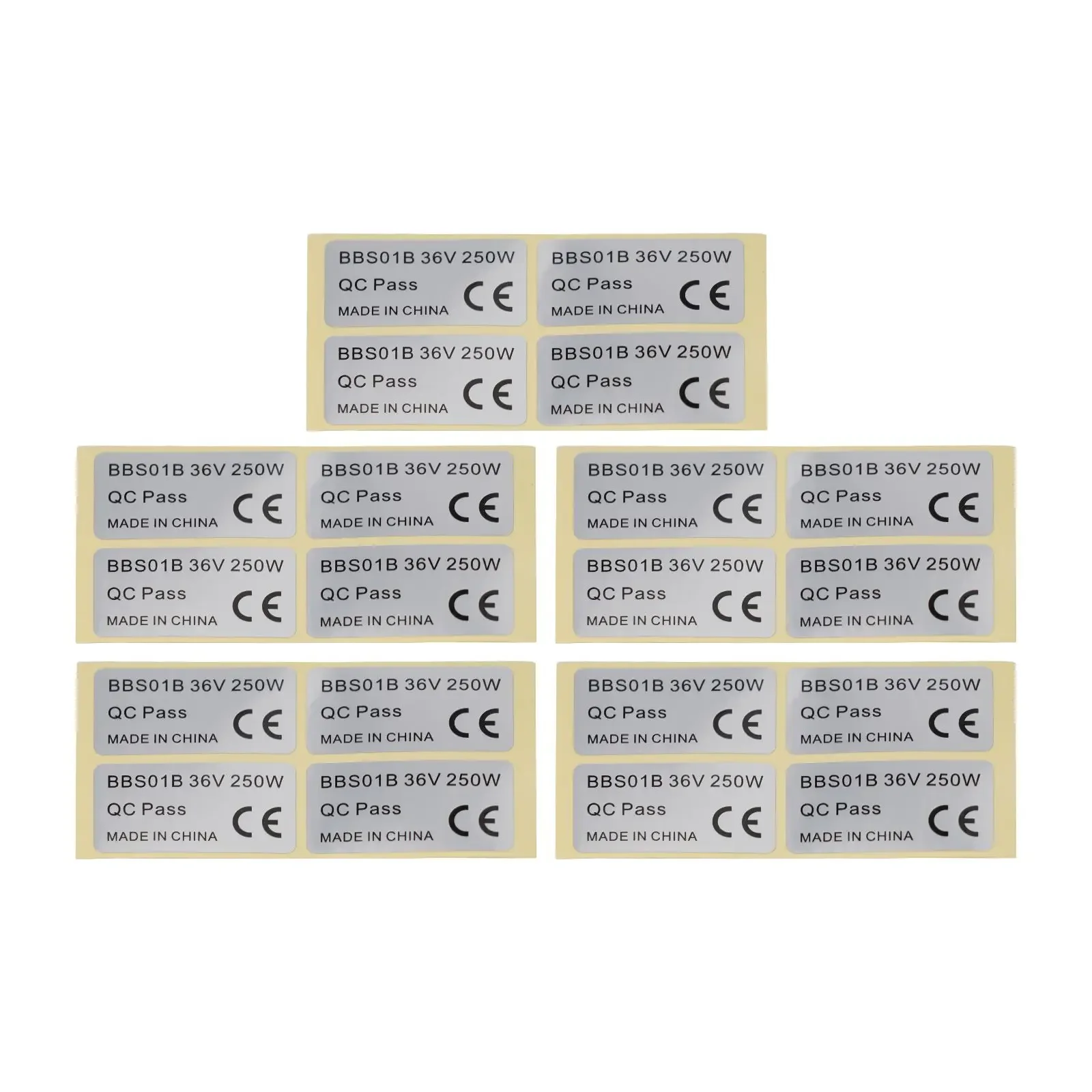 20Pc Ebike Electric Bicycle Sticker ForBAFANG 36V 250W/48V 750W01BBSHD SH BafangCentral Motor Sticker Accessories 45x23mm PVC