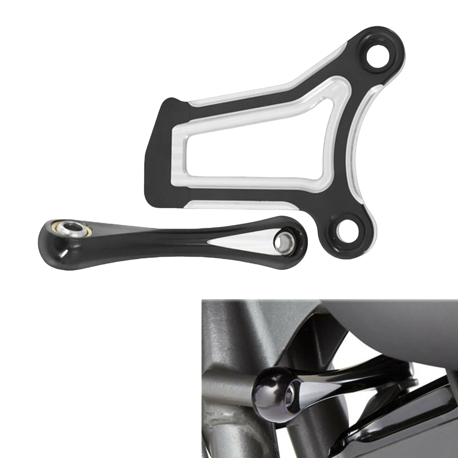 

For Harley Touring Street Glide Road King Electra Glide Road Glide Ultra Limited Front Engine Mount Bracket & Stabilizer Link