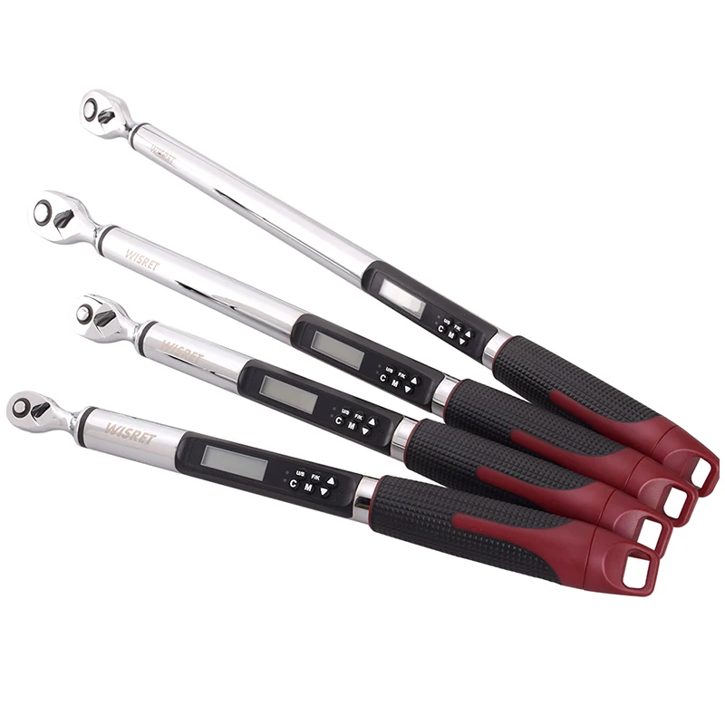WISRETEC Tool 1/2 High Precision 17-340NM Bike Car Repair Ratchet Spanner Adjustable Drive Digital Display Torque Wrench