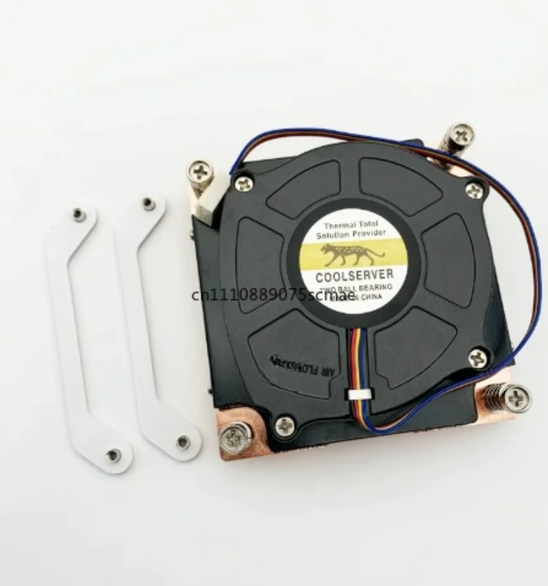 Ultra-Thin 1U Server CPU Cooler Pure Copper Turbine Fan Low Profile Heatsink For LGA 115X 1200 1700