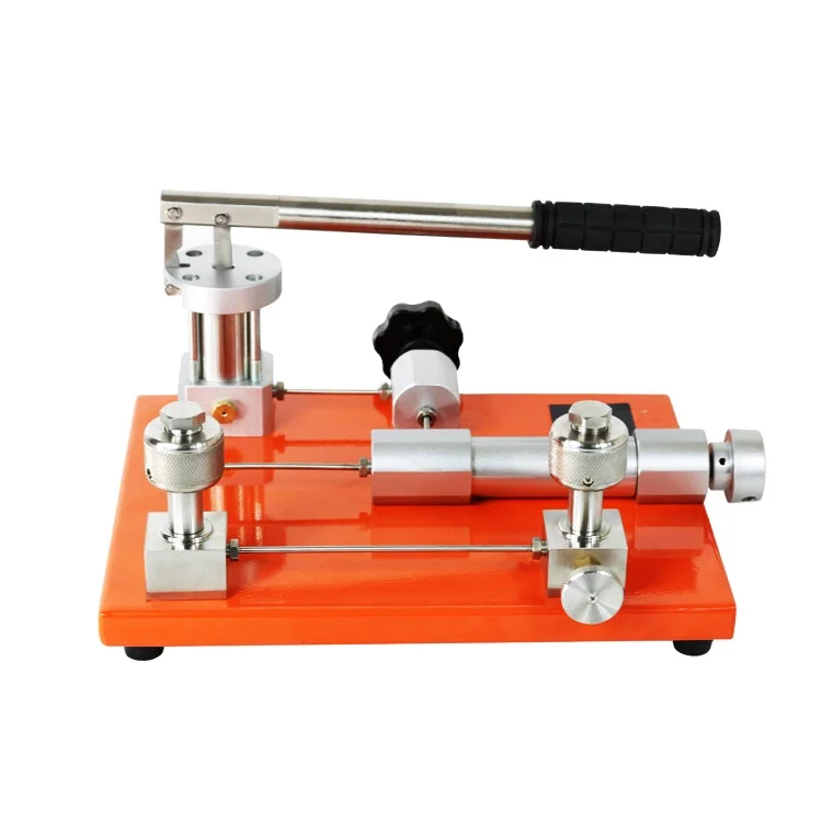 manual pressure test pump pressure comparator