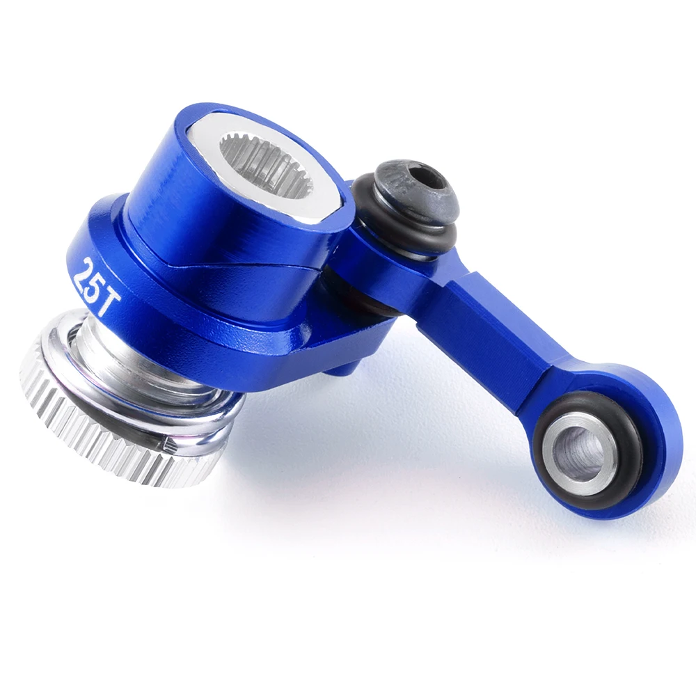 YEAHRUN سبائك الألومنيوم 25T ذراع مؤازر وصلة توجيه لـ Traxxas 1/16 Mini Maxx 2S RC قطع غيار السيارات