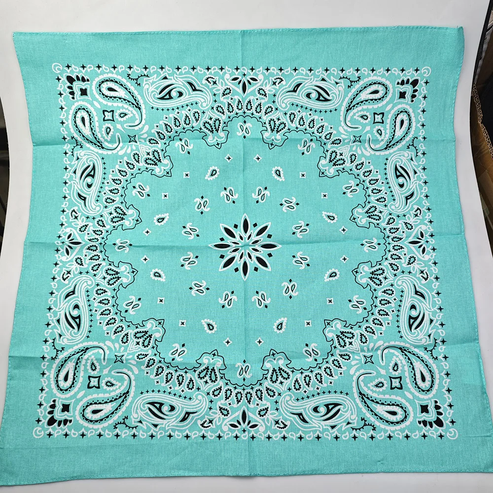 Neue Mode Hip Hop 100% Baumwolle Bandana Quadrat Schal 55 cm * 55 cm Schwarz Rot Paisley Stirnband Gedruckt für Frauen/Männer/Jungen/Mädchen