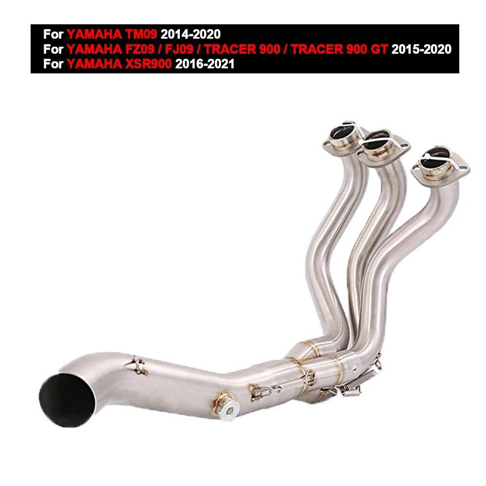 

Глушированная выхлопная система мотоцикла, соединительная труба из нержавеющей стали для YAMAHA FZ09 FJ09 TRACER 900 GT 2015-2020 MT09 2014-2020