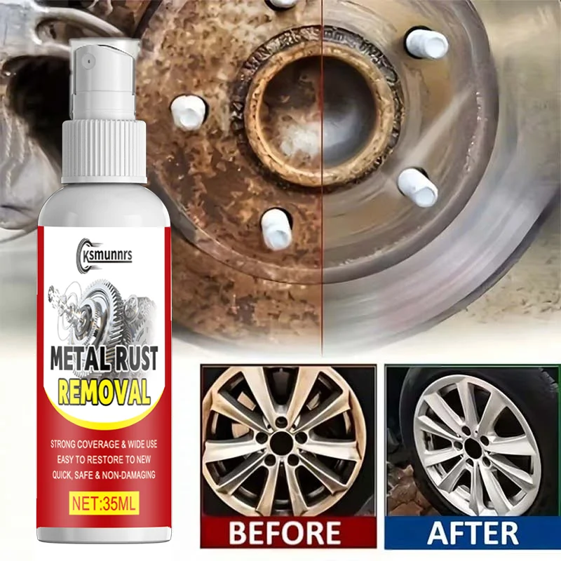 Powerful Fast Metal Rust Removal & Protection Spray - Strongly penetrates and dissolves rust, leaving metal polished and renewed