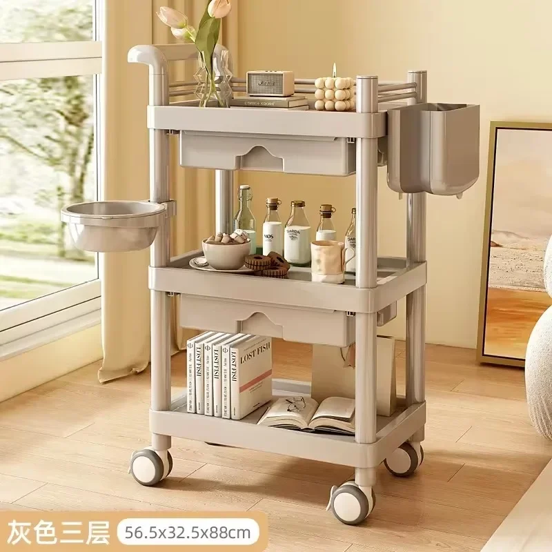 Hairdressing Suitcase With Wheels Trolley Makeup Mini Spa Auxiliary Cart Elegant Hairdresser Aesthetic Roulette Storage Bar