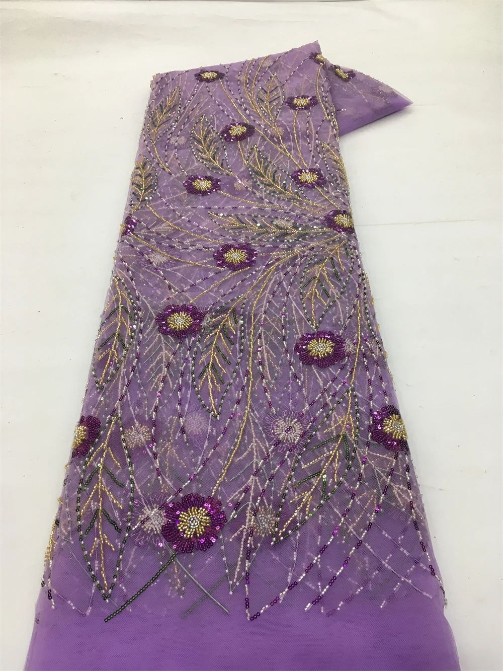 

Африканская кружевная ткань с бисером, нигерийская кружевная ткань с блестками, свадебное платье, швейный материал, ярко-красный, качество премиум-класса 2026