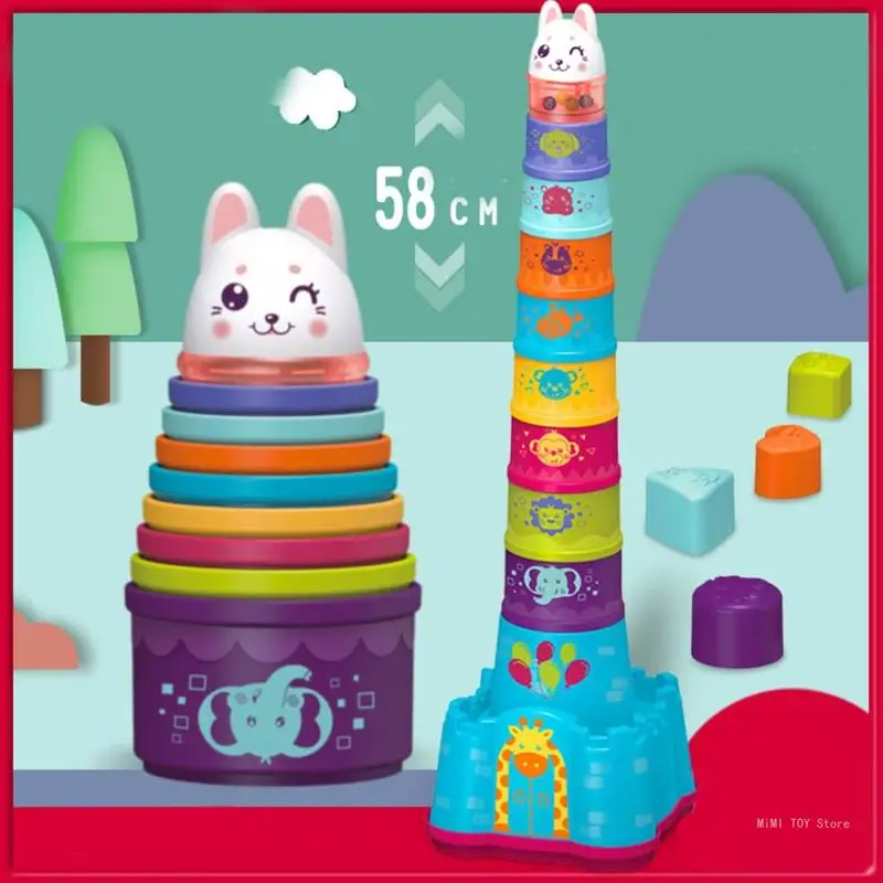 for Creative Educational Stacking Game Suitable for Age 18 + Month Old Birthday