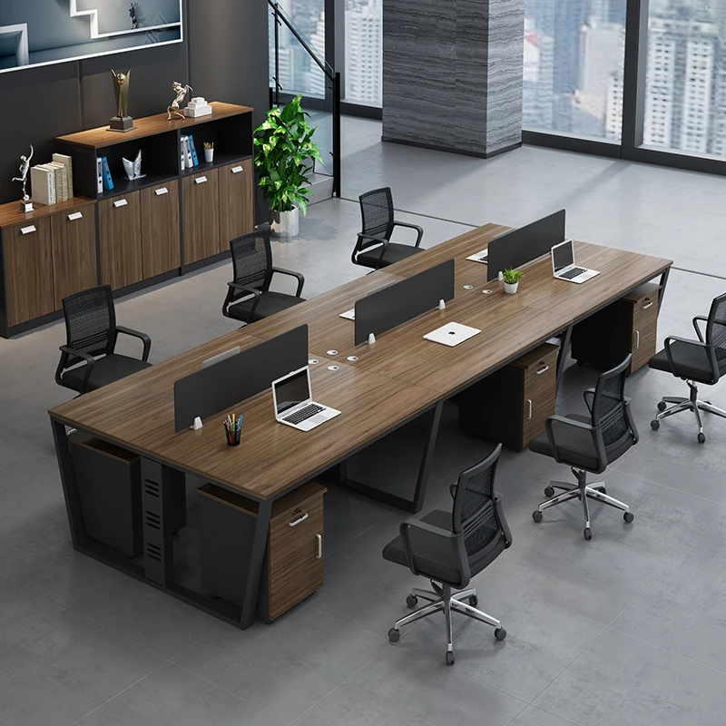 

Office Furniture Screen Workspace Staff Office Desk and Chair Combination 46 Seats Computer Desk
