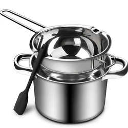 1200ml Candle Wax Melting Pot with 2400ml Stainless Steel Pot for Melting Chocolate Candy Candle Soap Wax Making Kit