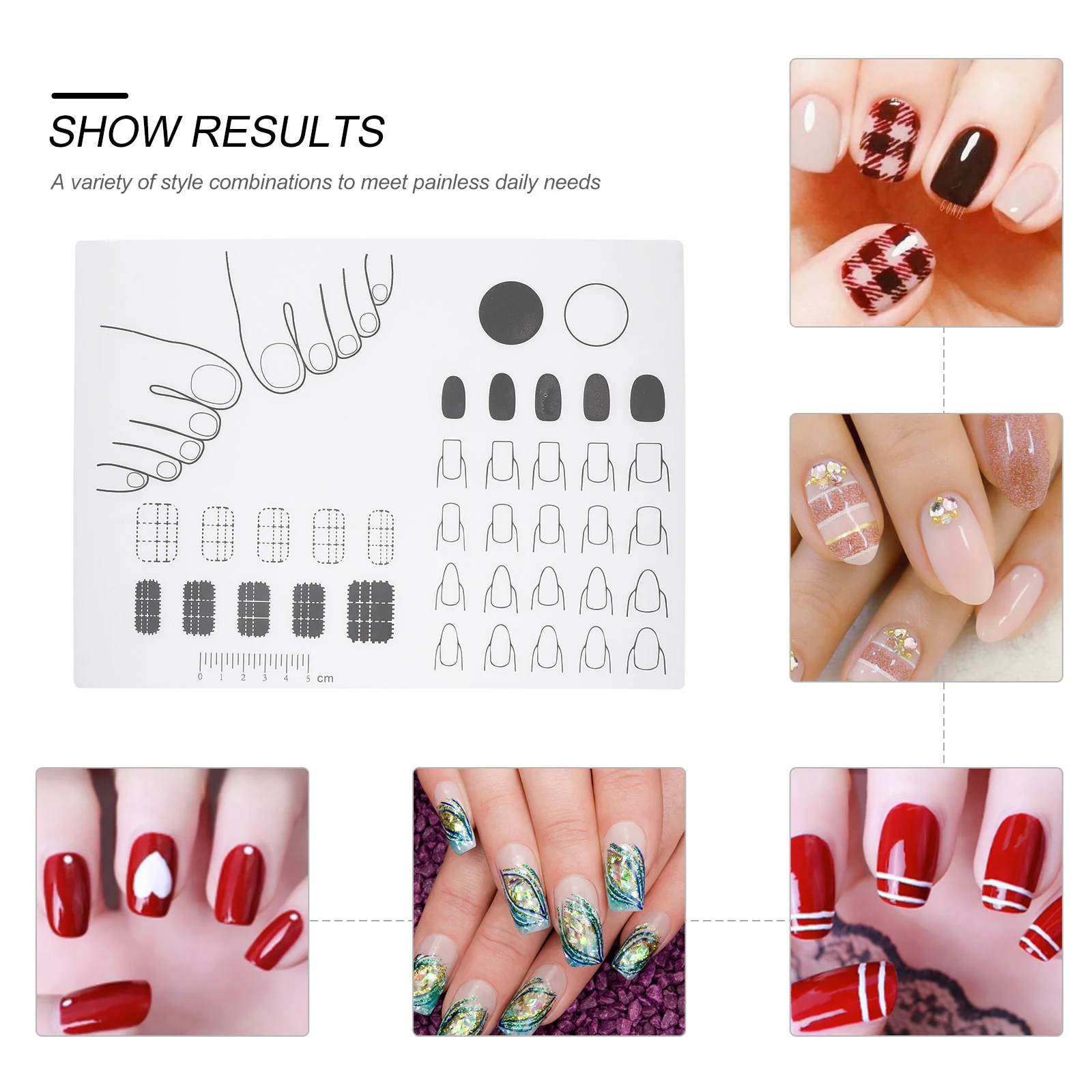 Fiber Tools Acrylic Nail Mat Silicone Manicure Pad The Accessories Training Silica Gel Miss Decorate