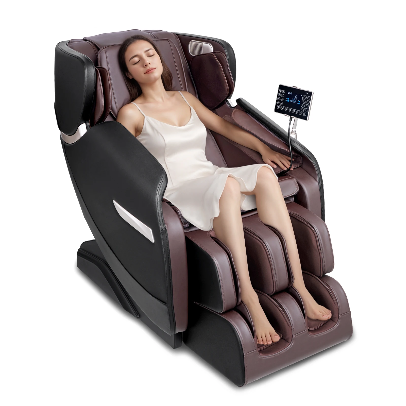 VEVOR Massage Chair - Full Body Zero Gravity Chair with Multiple Automatic Modes, 3D Shiatsu, Heating, Bluetooth Speaker, Airbag