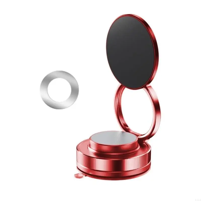 Car Phone Stand Bracket Rack With Powerful Magnets & Vacuum Suction Capability for Easy Storage Safe Driving Experience R2LB