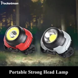 Mini lampe frontale de bain portable à LED, lampe de poche étanche, lampe de sauna, lumières de camping, cyclisme en plein air, injuste