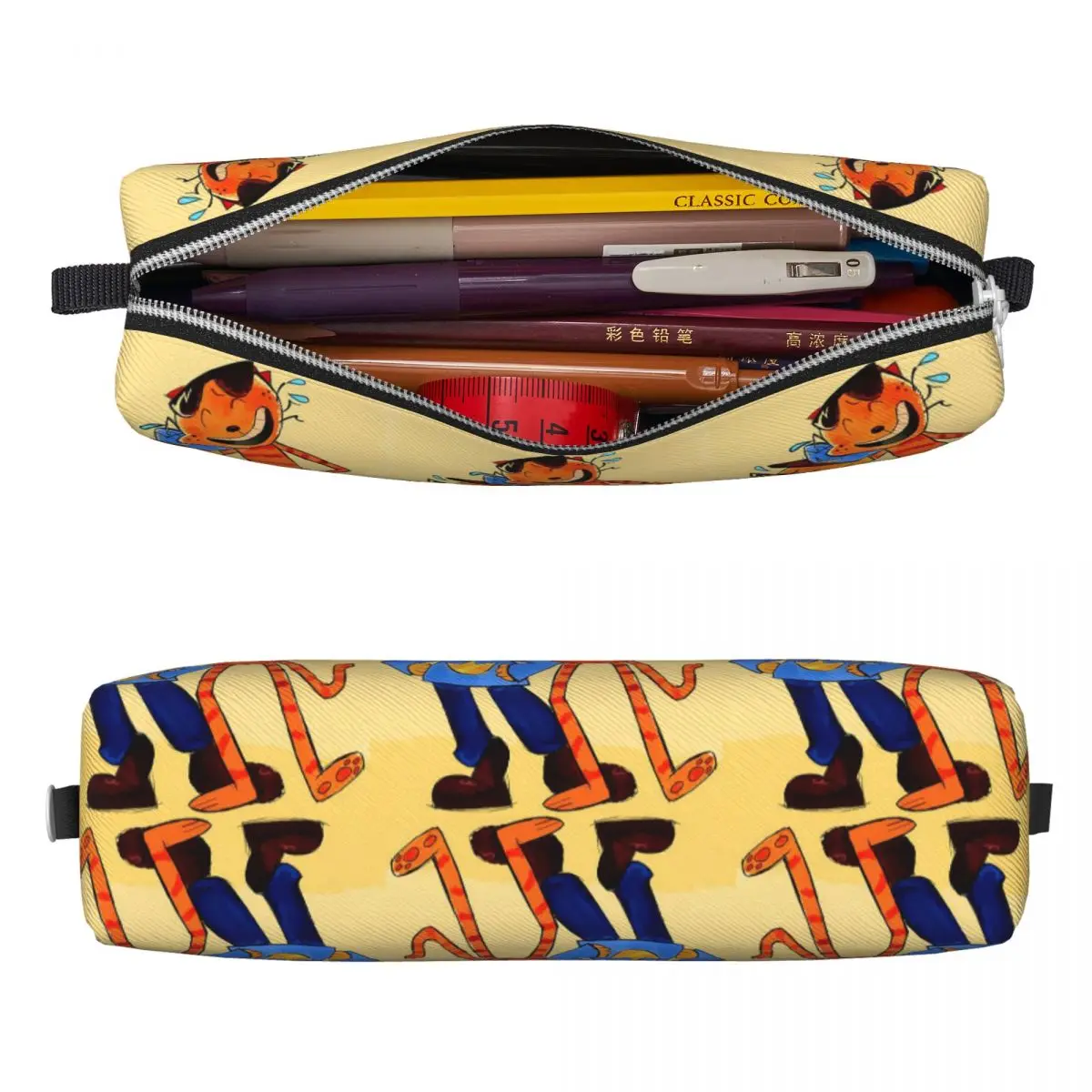 الكلب رجل ليل بيتي والكبير بيتي مروحة الفن مقلمة أكياس القلم صندوق القلم للبنين بنات مدرسة مكتب قلم رصاص الحقيبة حقيبة مستحضرات التجميل