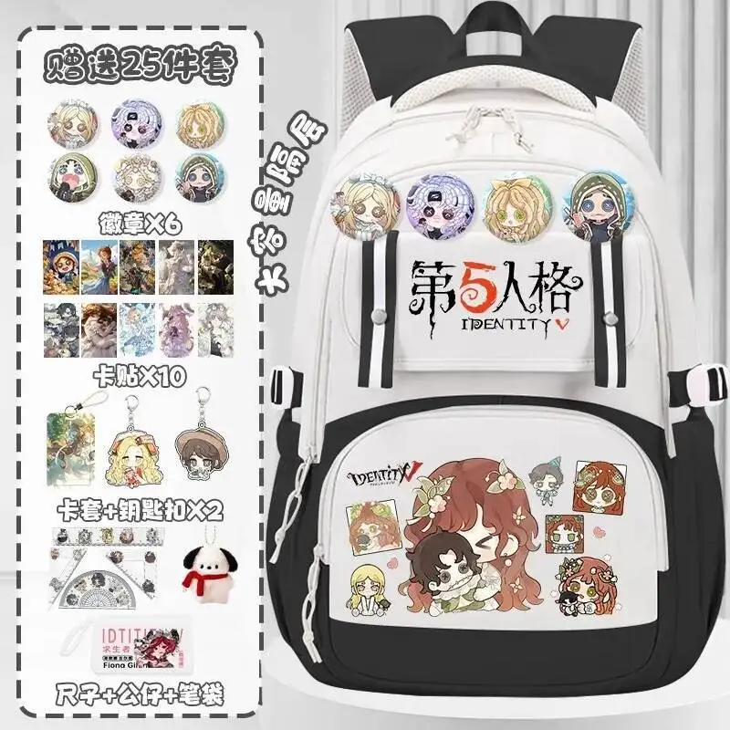 

anime Game Anime Identity Ⅴ Game Cos Prisoner Luca Balsa Cheerleader Seer Eli Clark Etc. Unisex 2025 Simple Backpack Present