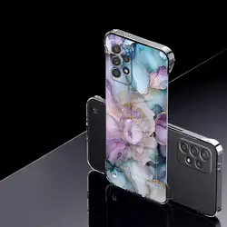 Marble Hard Phone Case for Samsung Galaxy A12 A23 A51 A14 A15 A24 A33 A34 A52 A53 A54 A55 Clear Cover