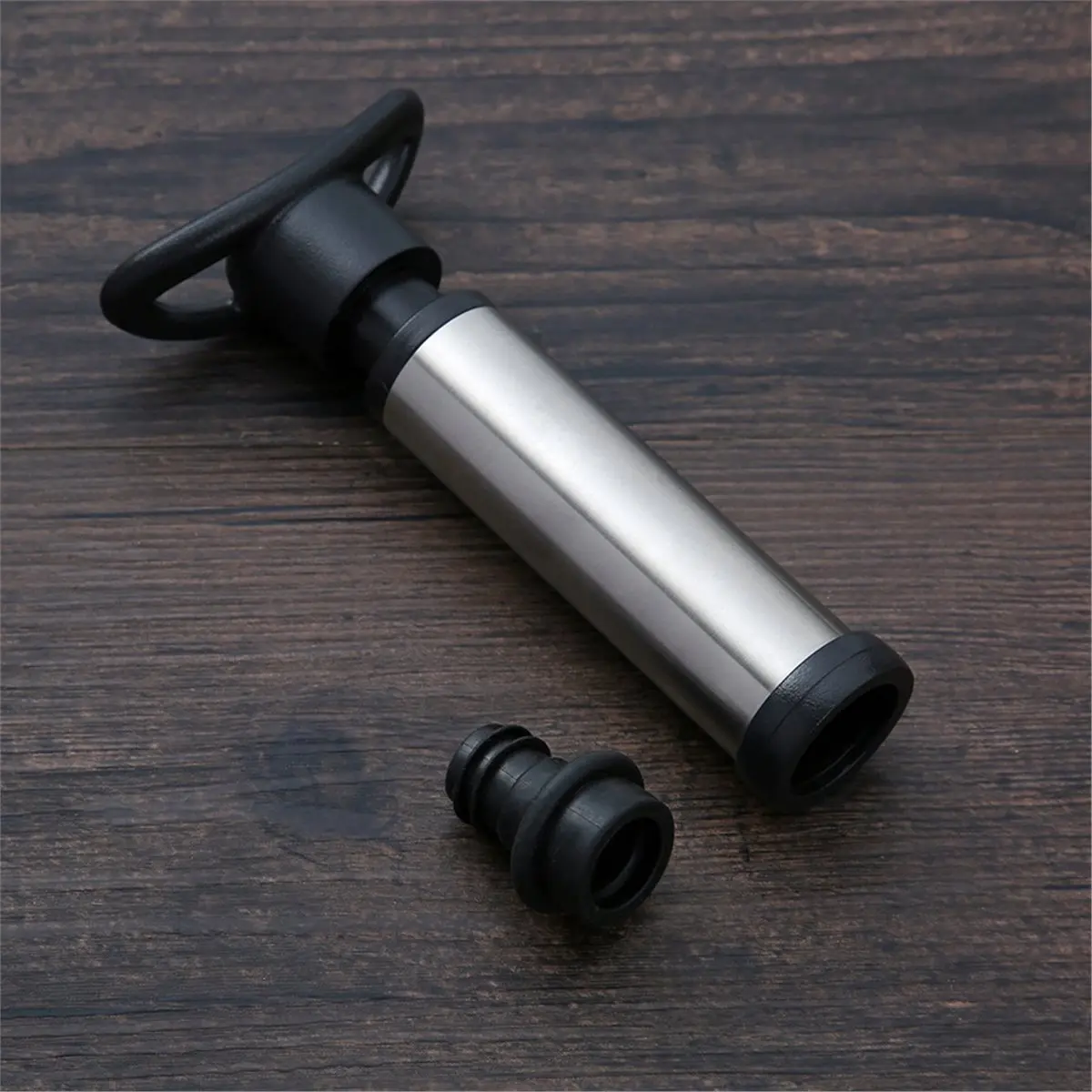Advanced Wine Stoppers Stainless Steel Manual Vacuum Pump Wine Saver Reusable Wine Bottle Stopper Sealer Keep Wine