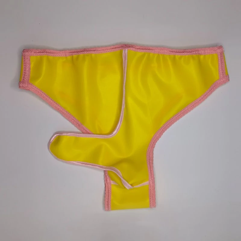 S-3XL Doux Latex En Plastique Ajusté Hommes T-Briefs Costumes De ixPrivée Culotte Slips Taille Basse Sous-Vêtements Lingerie DanceWear Bar Show