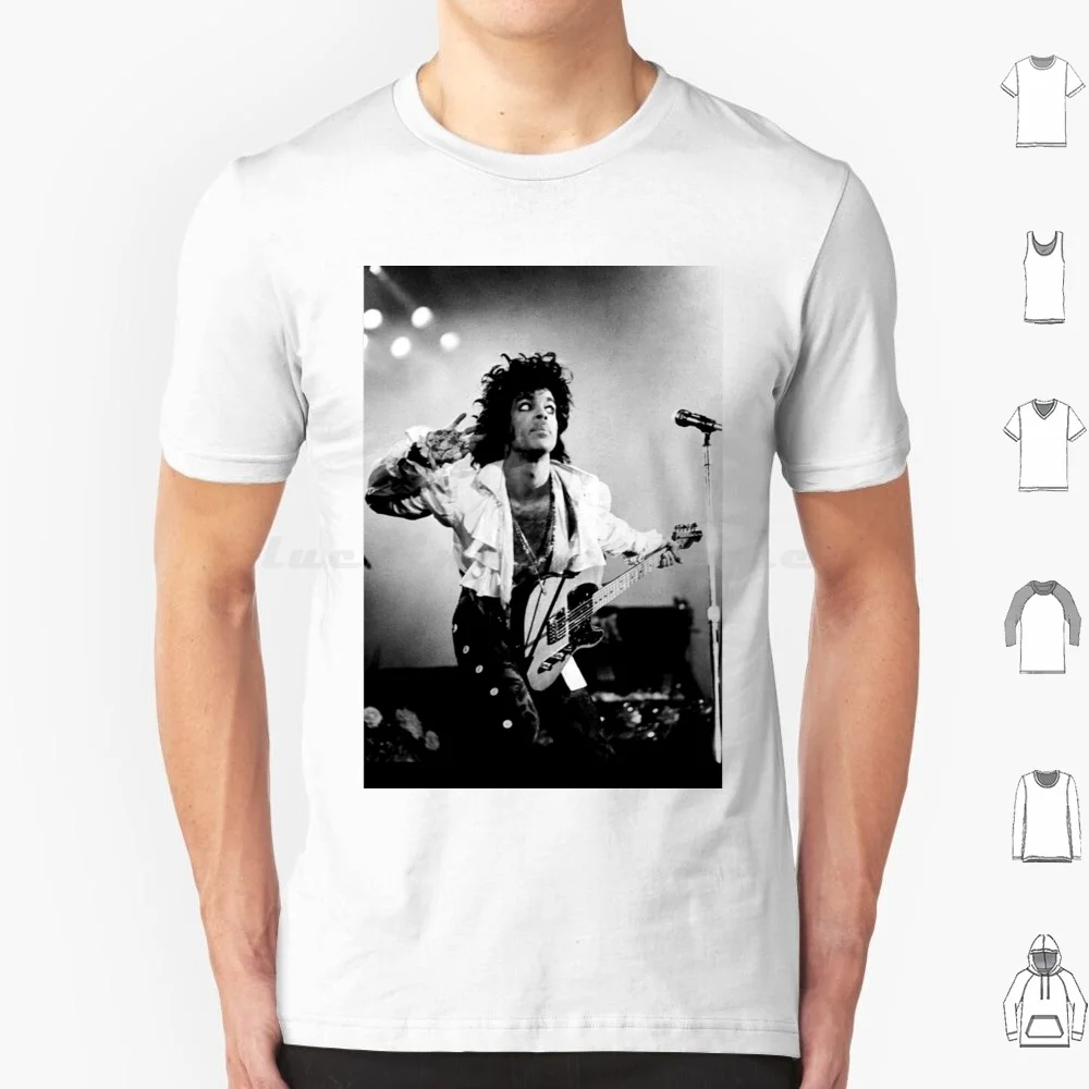 

Prince On Stage T Shirt Cotton Men Women Diy Print Guitar Singer Cool Alternative New Wave Pop Handsome 80S 90S Blues Stage