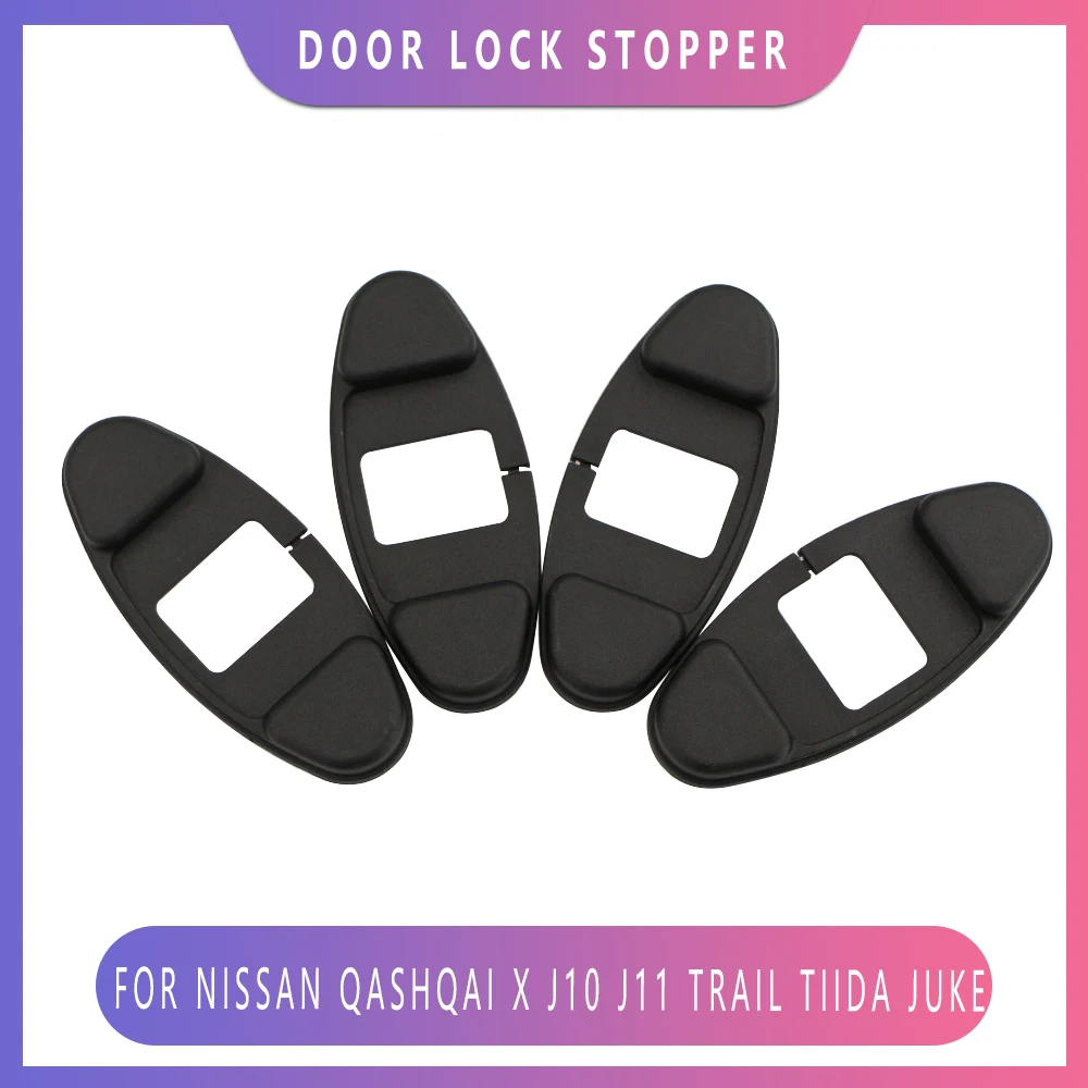 Door Lock Stopper Limiting Cover Abs Sticker Fit for Nissan Qashqai X J10 J11 Trail Tiida Juke Auto Arm Buckle Car Styling