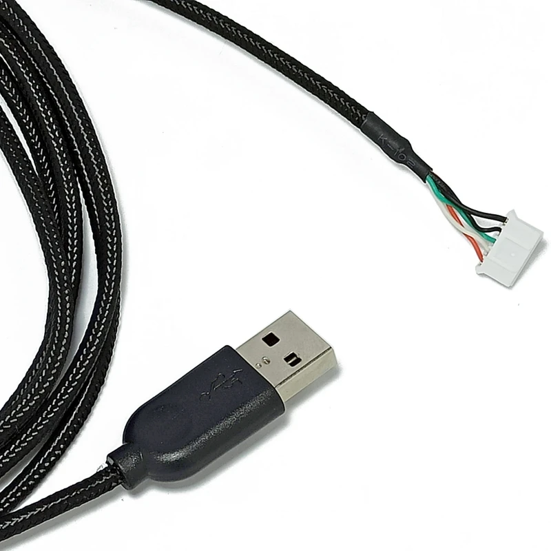 DIY Umbrella Rope Mouse Cables Soft Durable Mouse Line Replacement Mouse Wire for G600 Mouse Wire