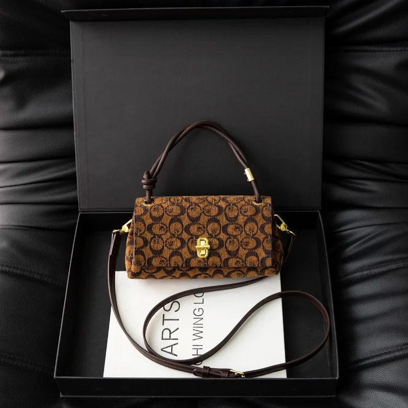 

Стильная женская кожаная сумка через плечо с качеством роскошного бренда и известным дизайнером для элегантных женщин