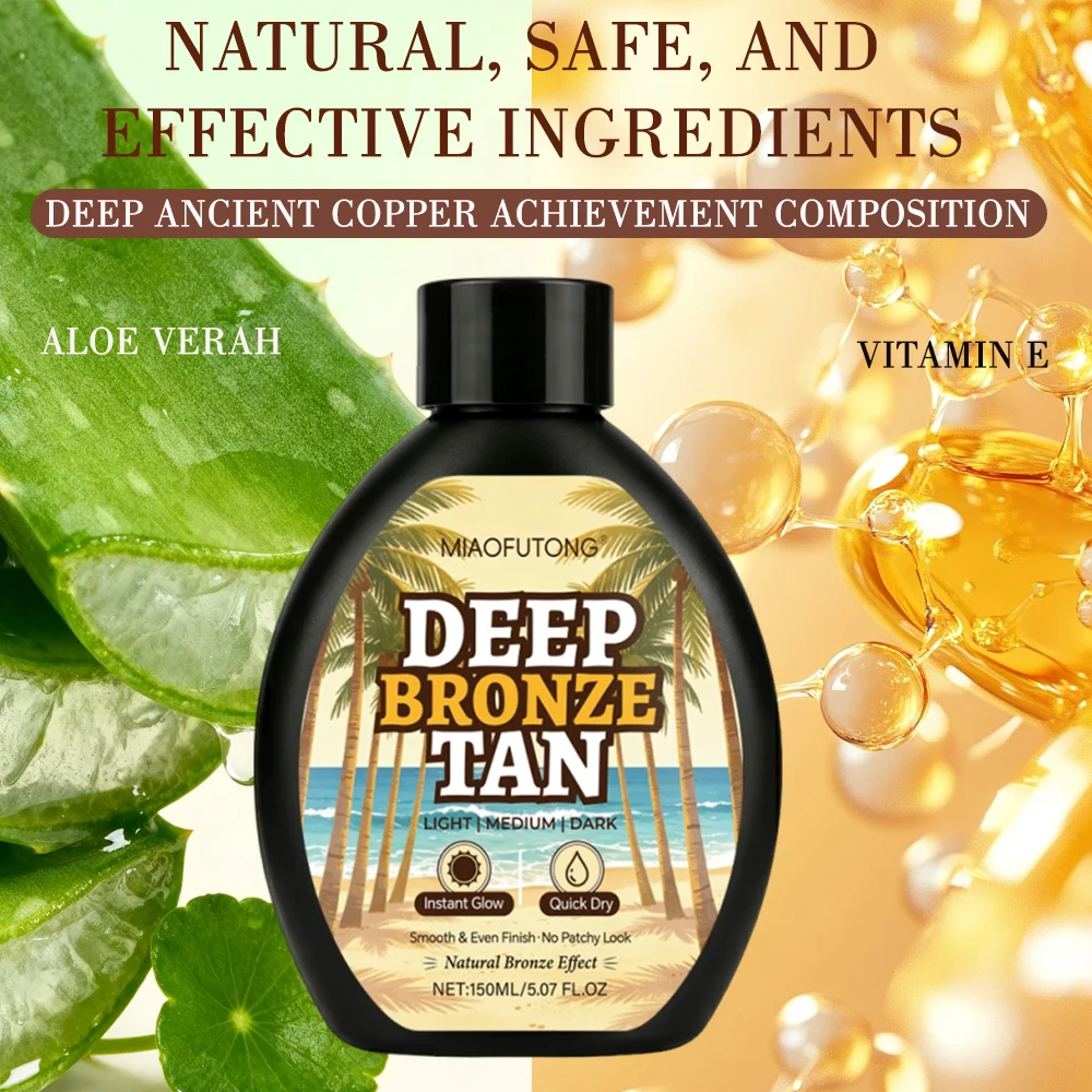 150ML Tanning Lotion, No Need for Sun Tanning Lotion, Creates a Bronzed Complexion, Enhances Skin Radiance