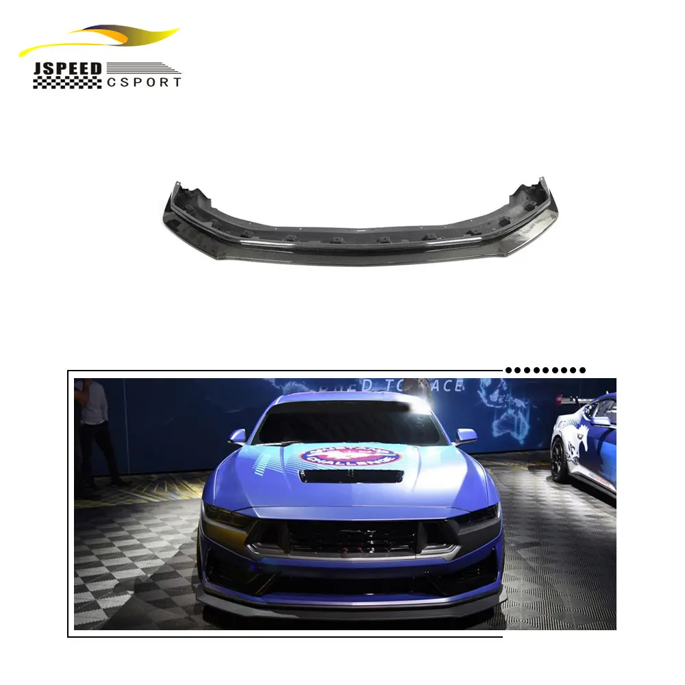 

Suitable for 2024 Ford Mustang Dark Horse Carbon fiber front lip