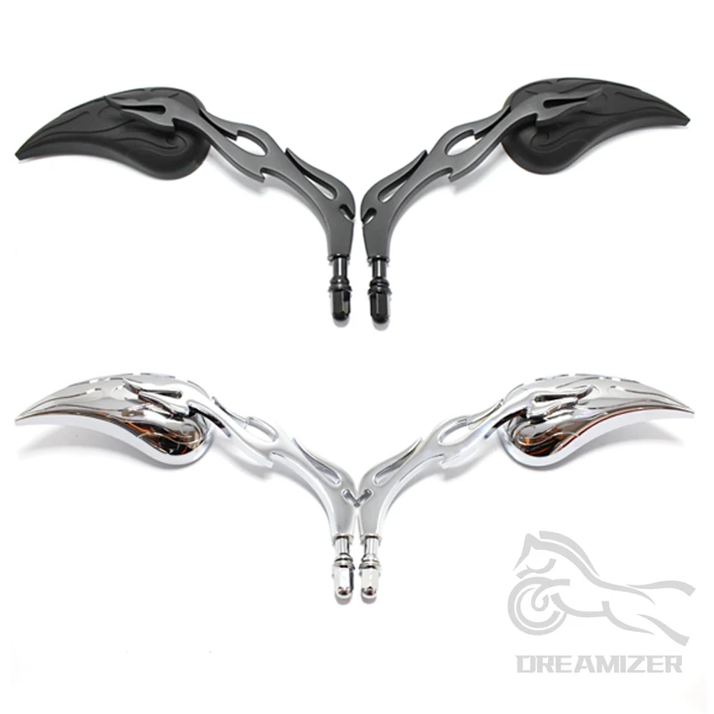 

M8 Motorcycle Teardrop Custom Rearview Side Mirrors For Harley Touring Sportster Road King Cruiser Choppers Rear View Mirrors
