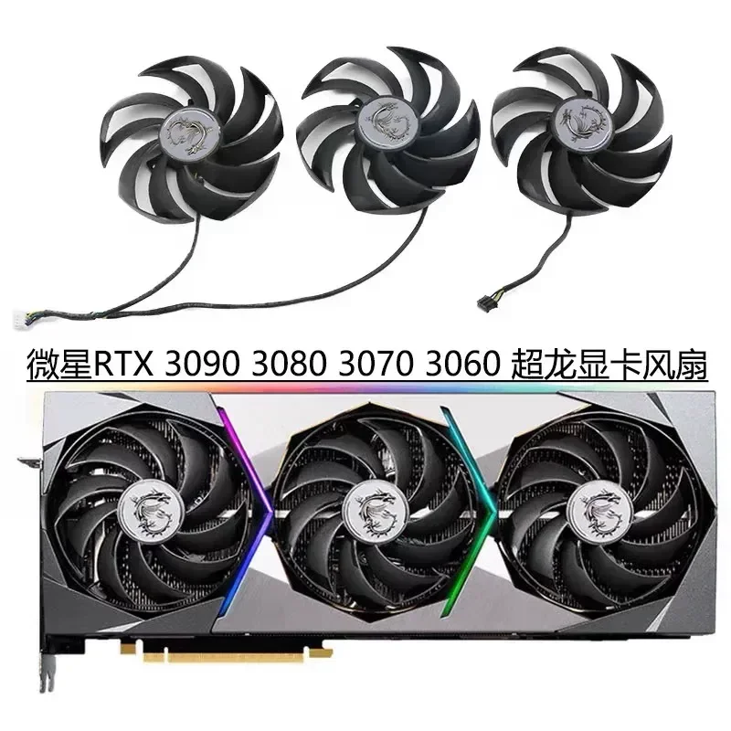 Original Superdragon Graphics Card Fan for MSI RTX 3070 3070 Ti 3080 3080 Ti 3090 3090 Ti