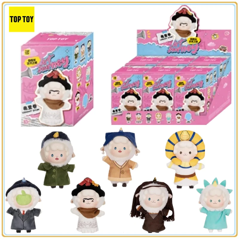 

TOPTOY оригинальная катящаяся овечка, серия Art Journey, виниловая плюшевая глухая коробка, украшение для рабочего стола, милые игрушки на день рождения, подарки