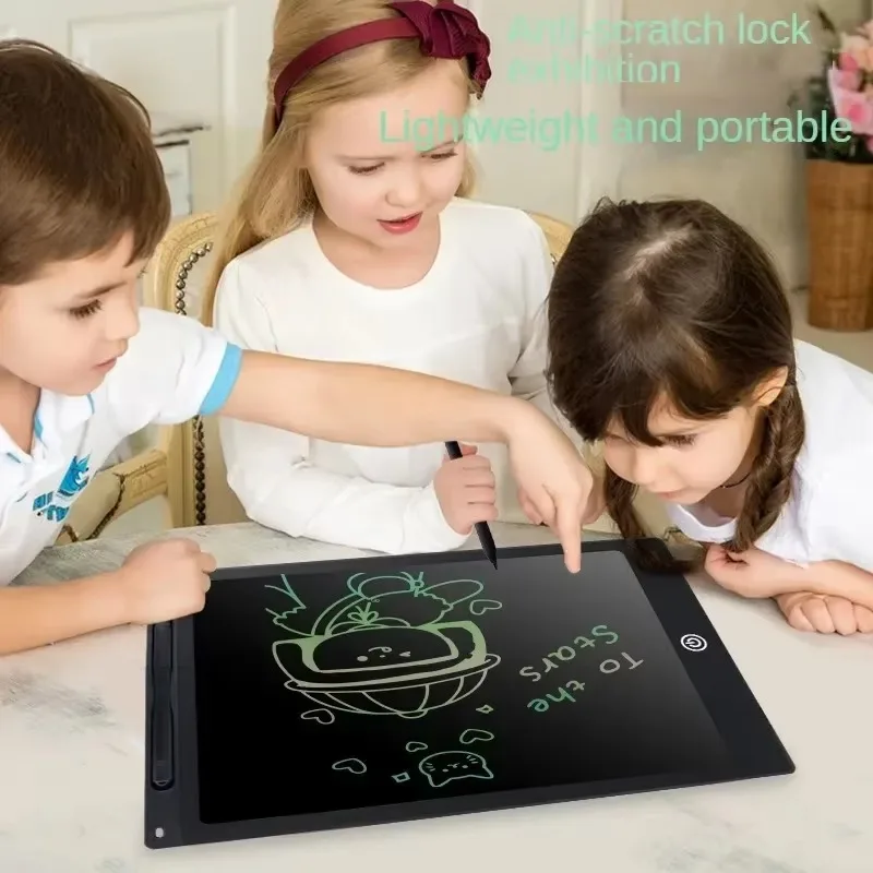 Tavoletta da scrittura LCD da 12 pollici Tavolo da disegno per bambini Graffiti magici Blocco da disegno Scrittura a mano Lavagna Giocattolo Regalo ideale per i bambini