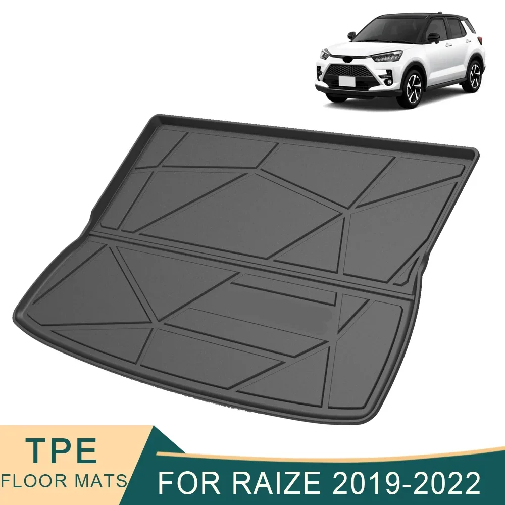 For Toyota RAIZE 2019-2022 Cargo Liner All-Weather TPE Non-slip Trunk Mats Waterproof Boot Tray Trunk Carpet