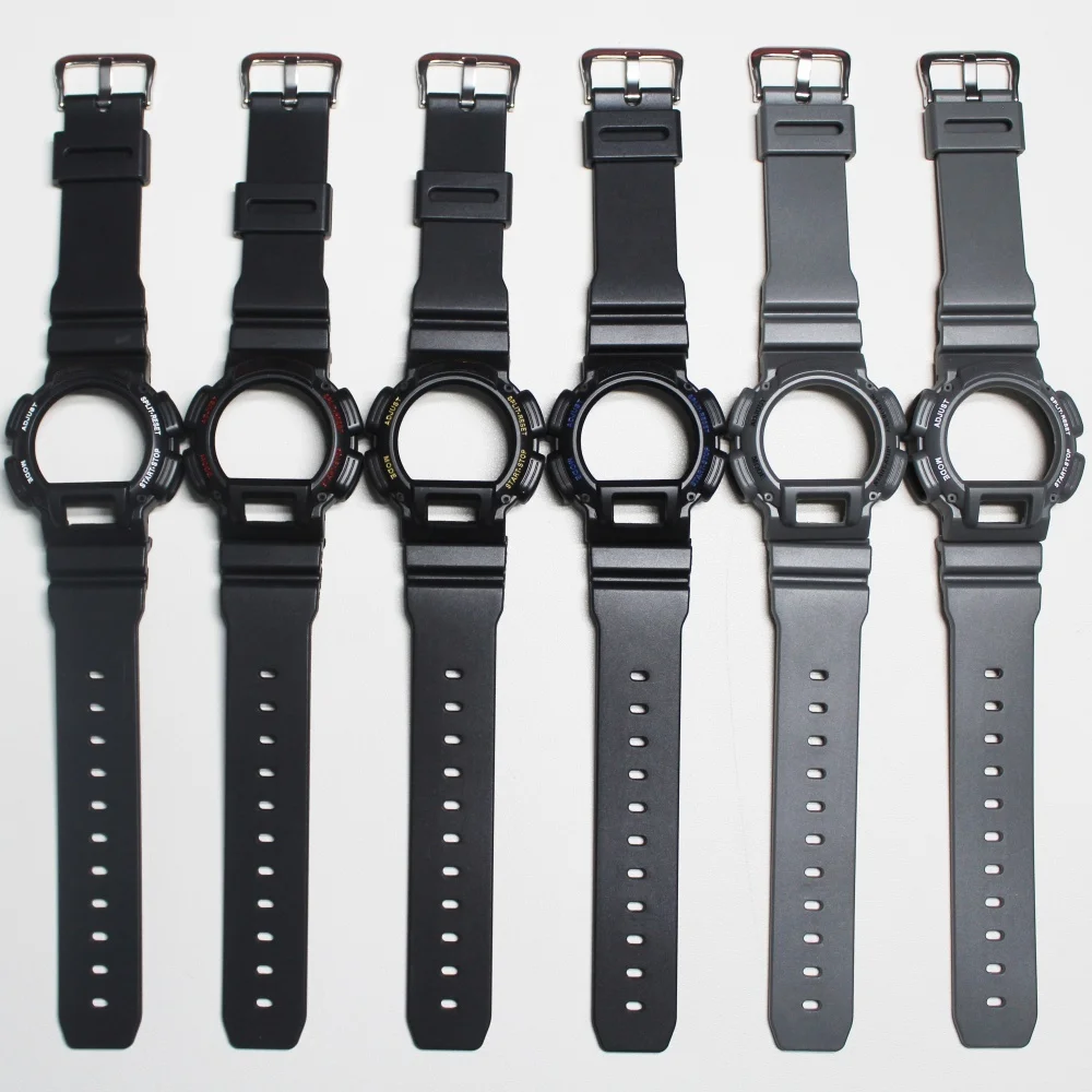 DW-9052 / 9050 / 9051 / 004C / 9000 시계 밴드 방수 시계 밴드 스트랩 및 케이스 베젤용 스트랩 및 베젤