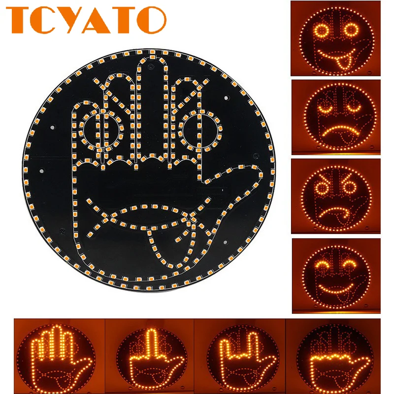 TCYATO Gesture light, multi-functional car warning and prompt light, anti-rear-end light interaction