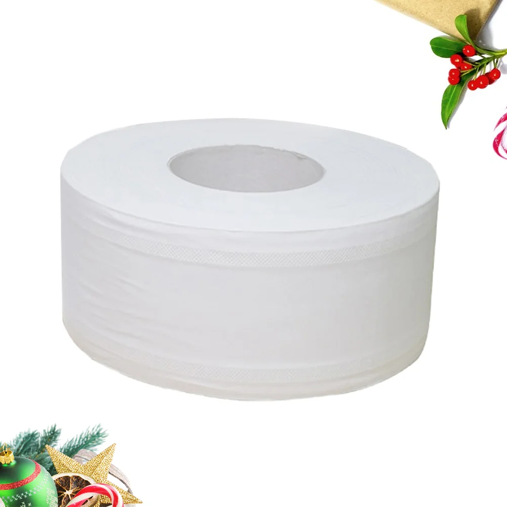 600g Large Roll Toilet Paper Roll Paper Toilet Paper for Office Store Workshop (White) large roll paper