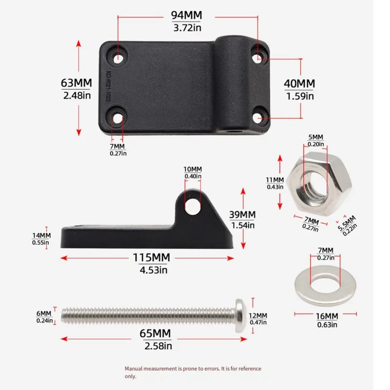 

1023 Tilt-Up Mounting Bracket Boat Fishing Mounting Bracket Fixed Base For Downrigger Mount-AT20