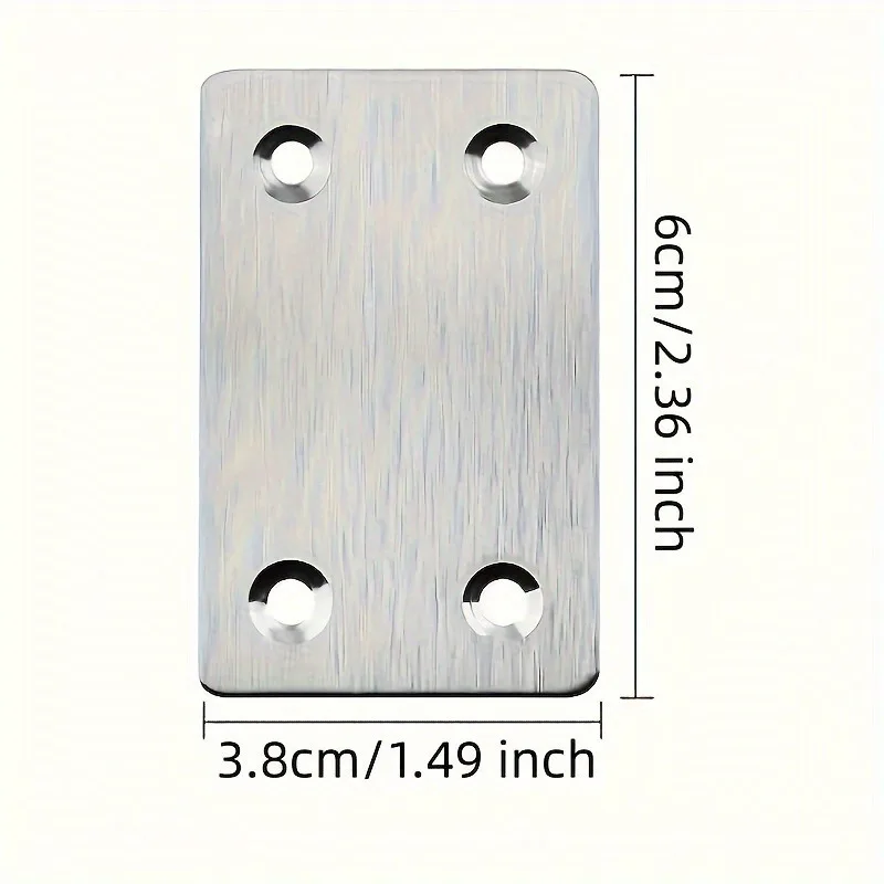 10 Set Hardware Fittings Four Holes Angle Code for Furniture  Wood Shelves  Cabinets and So On
