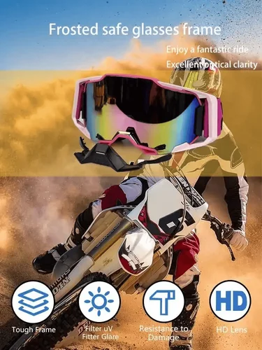 Imagen 2 del producto Gafas de Motocross de alta calidad, protección ATV, ciclismo, carreras, motocicleta, máscara MTB, gafas de sol a prueba de viento, gafas de esquí