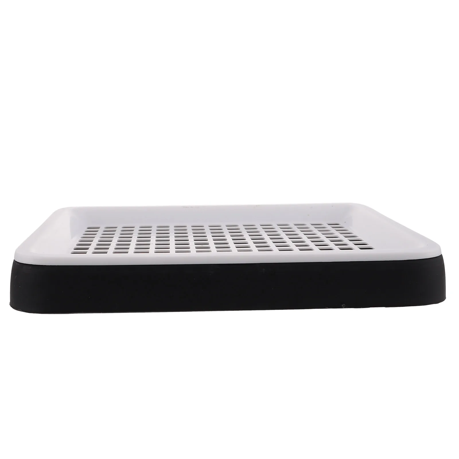 

Rabbit Litter Box Guinea Pig Cage Potty Black Tray Square Anti Tip Hamster Waste Pan Thick Net Safe Easy Fixed Lock Design