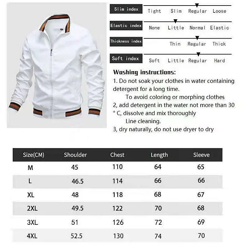 CAMEL brand printed jacket, fashionable men's casual collar jacket, inner pocket, spring and autumn baseball jacket M-4XL