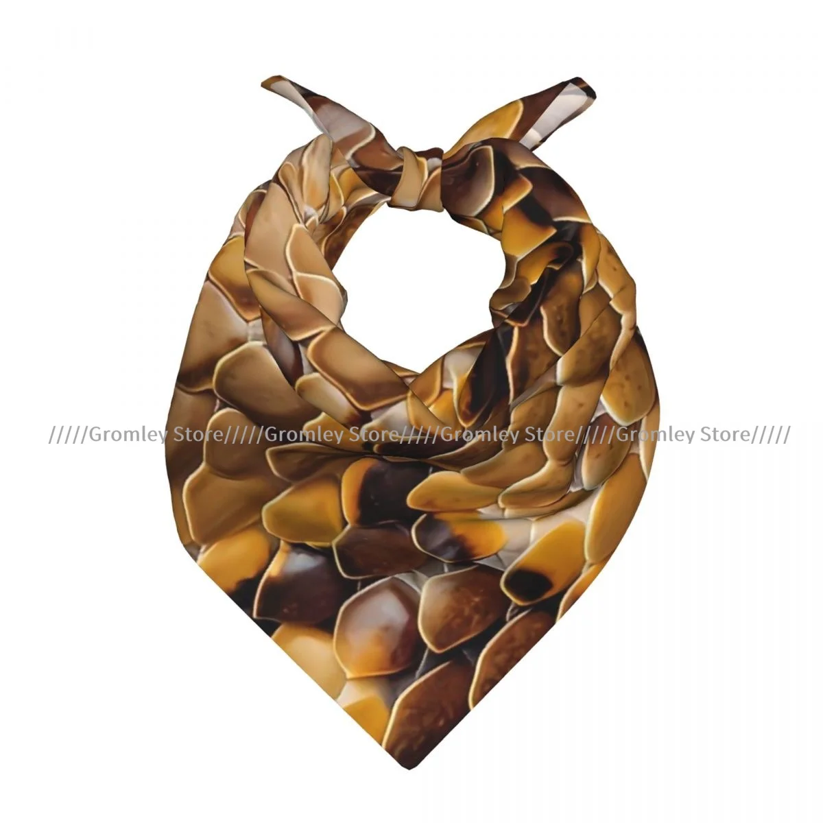 

Snake Skin Square Scarf Soft Breathable Daily Kerchief