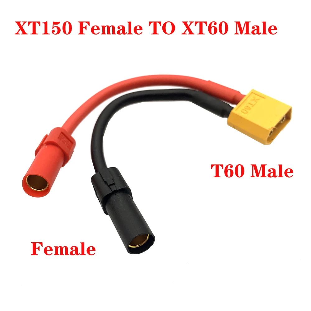 XT60 XT90 to AS150/XT150 Male/Female Plug Adapter Cable 12AWG Wire Silicon Wire Balanced charge  Adjustment Conversion Connector