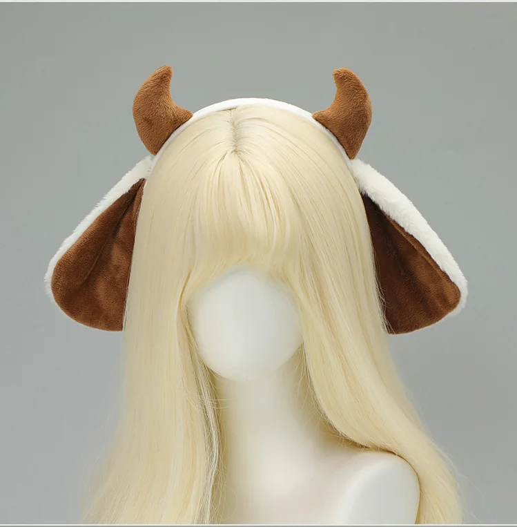 Lolita Plüsch Schaf Horn Lamm Ohr Stirnband Kawaii Kopfbedeckung Cosplay Niedlichen Tier Halloween Kostüme Requisiten Frau Haarband Geschenke – Detail 10