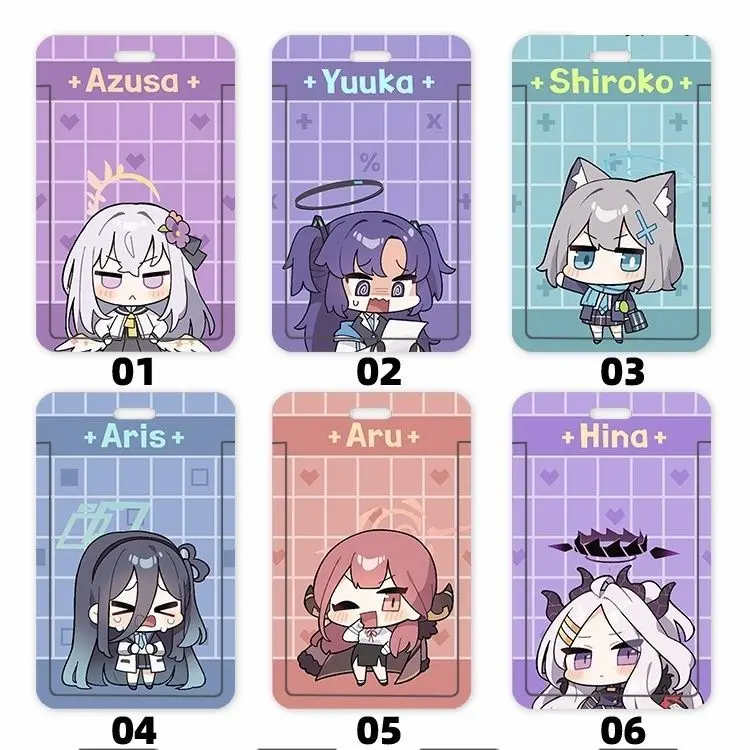 

Blue Archive Shirasu Azusa Cosplay Anime Card Cover Student Meal Card Campus Card Hanging Neck Bag Gifts Girls