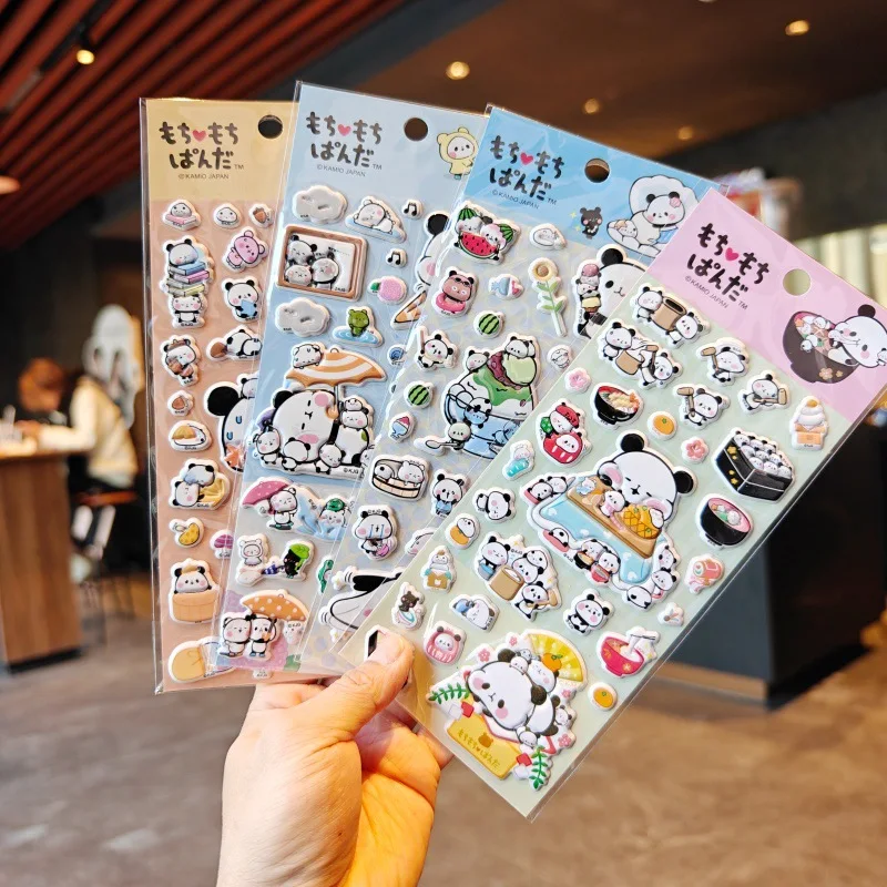 

4 шт. панда Бубу и Ирь 3d пузырьковые хлопковые наклейки Diy справочник фотоальбом чехол для мобильного телефона украшения наклейки подарки для пары